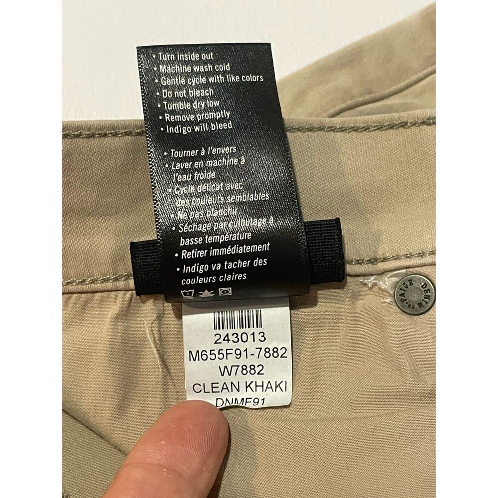 Paige Denim Federal Men s‎ 31 Clean Khaki Chino Pants Stretch M655F91 - Picture 7 of 13